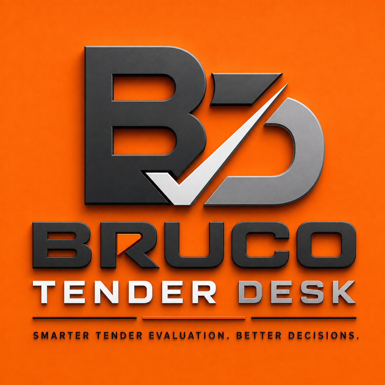 Bruco Tender Desk logo — smarter tender evaluation, better decisions